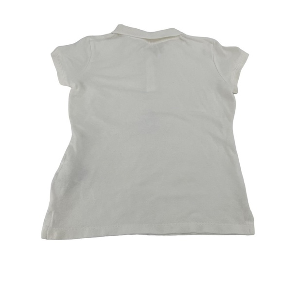 Old Navy White Short Sleeve Collared Uniform Polo Shirt Size Small (6/7) Girl’s - Picture 3 of 5
